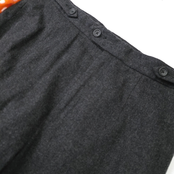 Banana Republic Wool Trousers Charcoal  Sz 8 - Picture 2 of 9